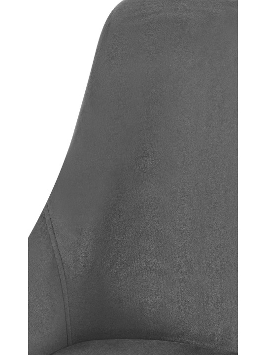 Eetkamerstoel Elmira fluweel goud, donkergrijs Eetkamerstoel Elmira fluweel goud, donkergrijs