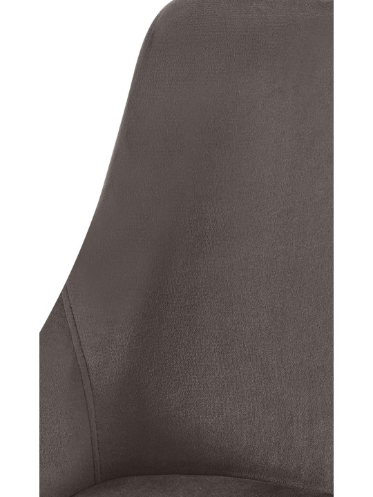 Eetkamerstoel Elmira fluweel goud, antraciet