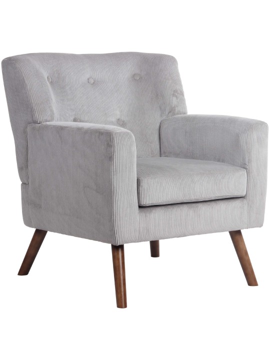 Fauteuil Kioni Koord, grijs Fauteuil Kioni Koord, grijs