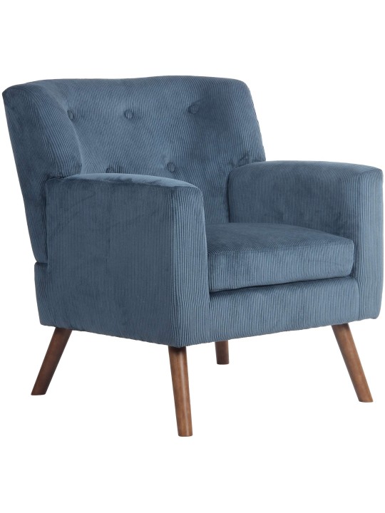 Fauteuil Kioni Koord, blauw Fauteuil Kioni Koord, blauw