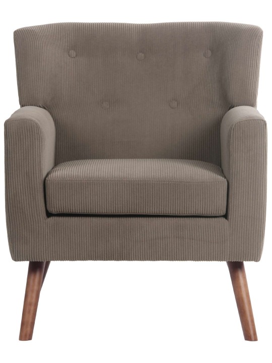 Fauteuil Kioni Koord, donkerbruin