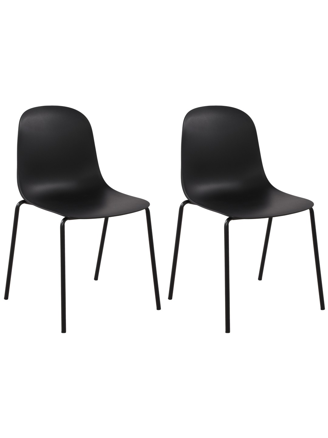 Set van 2 stoelen Hardin, zwart
