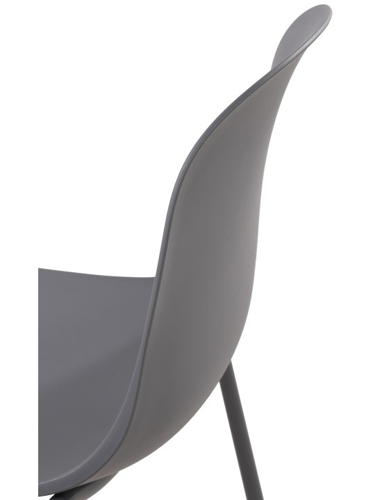 Set van 2 stoelen Hardin, donkergrijs