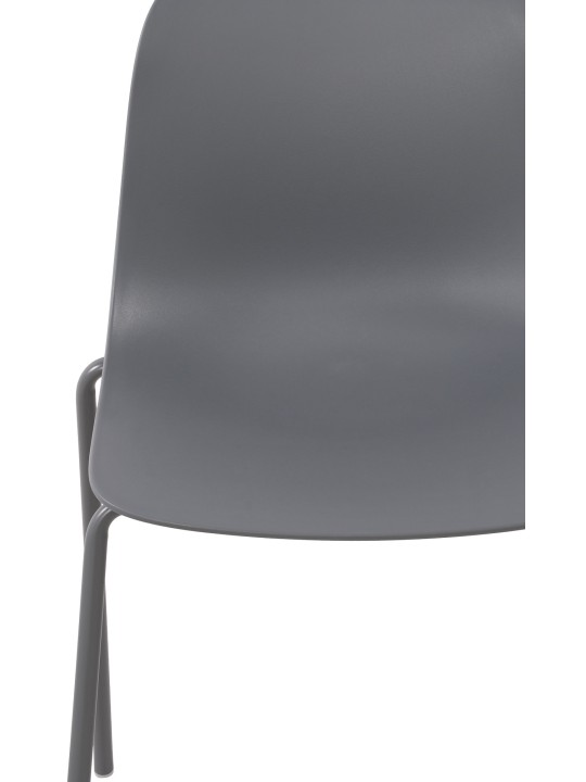 Set van 2 stoelen Hardin, donkergrijs