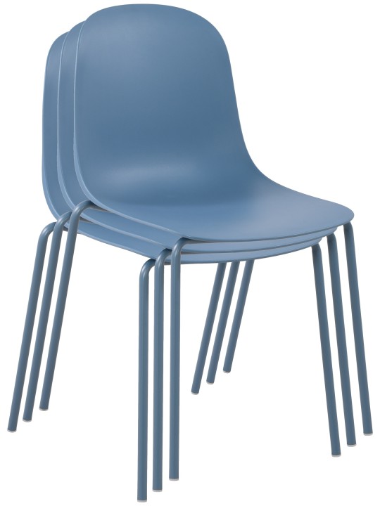 Set van 2 stoelen Hardin, blauw