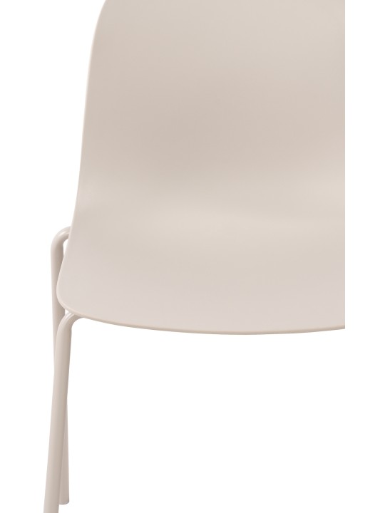 Set van 2 stoelen Hardin, lichtgrijs