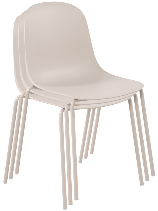 Set van 2 stoelen Hardin, lichtgrijs
