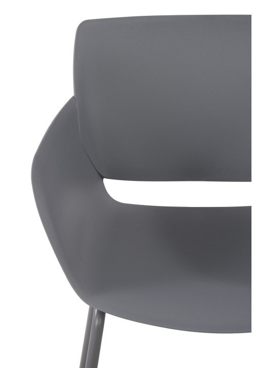 Set van 2 stoelen Alpena, donkergrijs