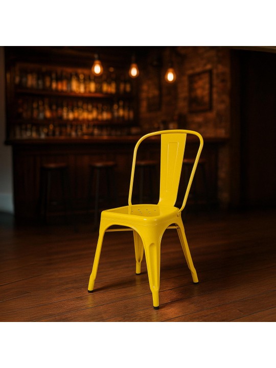 Set van 4 stoelen Benedikt, geel Set van 4 stoelen Benedikt, geel