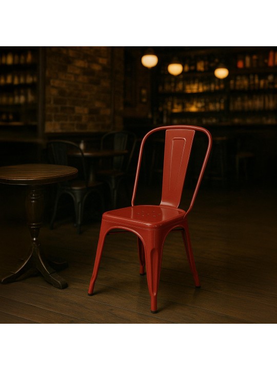 Set van 4 stoelen Benedikt, rood