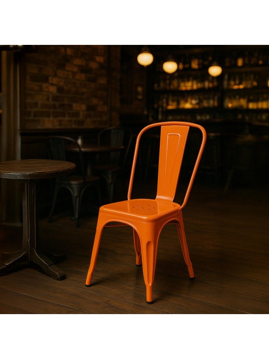 Set van 4 stoelen Benedikt, oranje