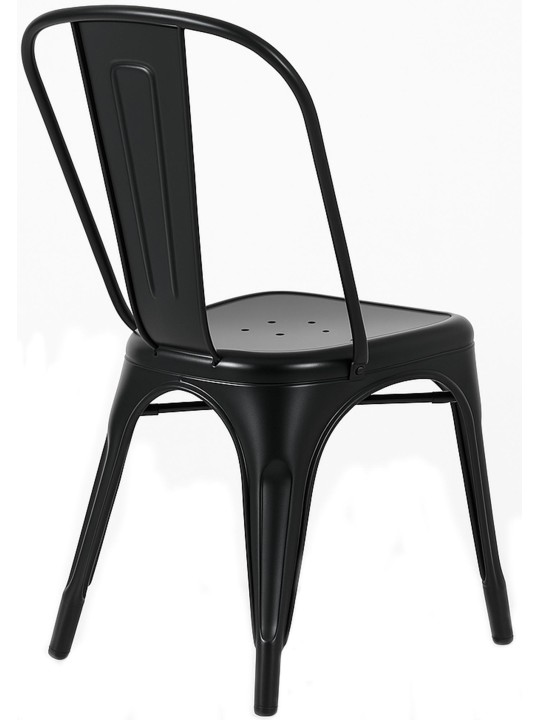 Set van 4 stoelen Benedikt, zwart