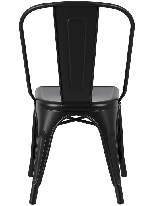 Set van 4 stoelen Benedikt, zwart