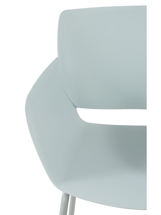 Set van 2 stoelen Alpena, turquoise