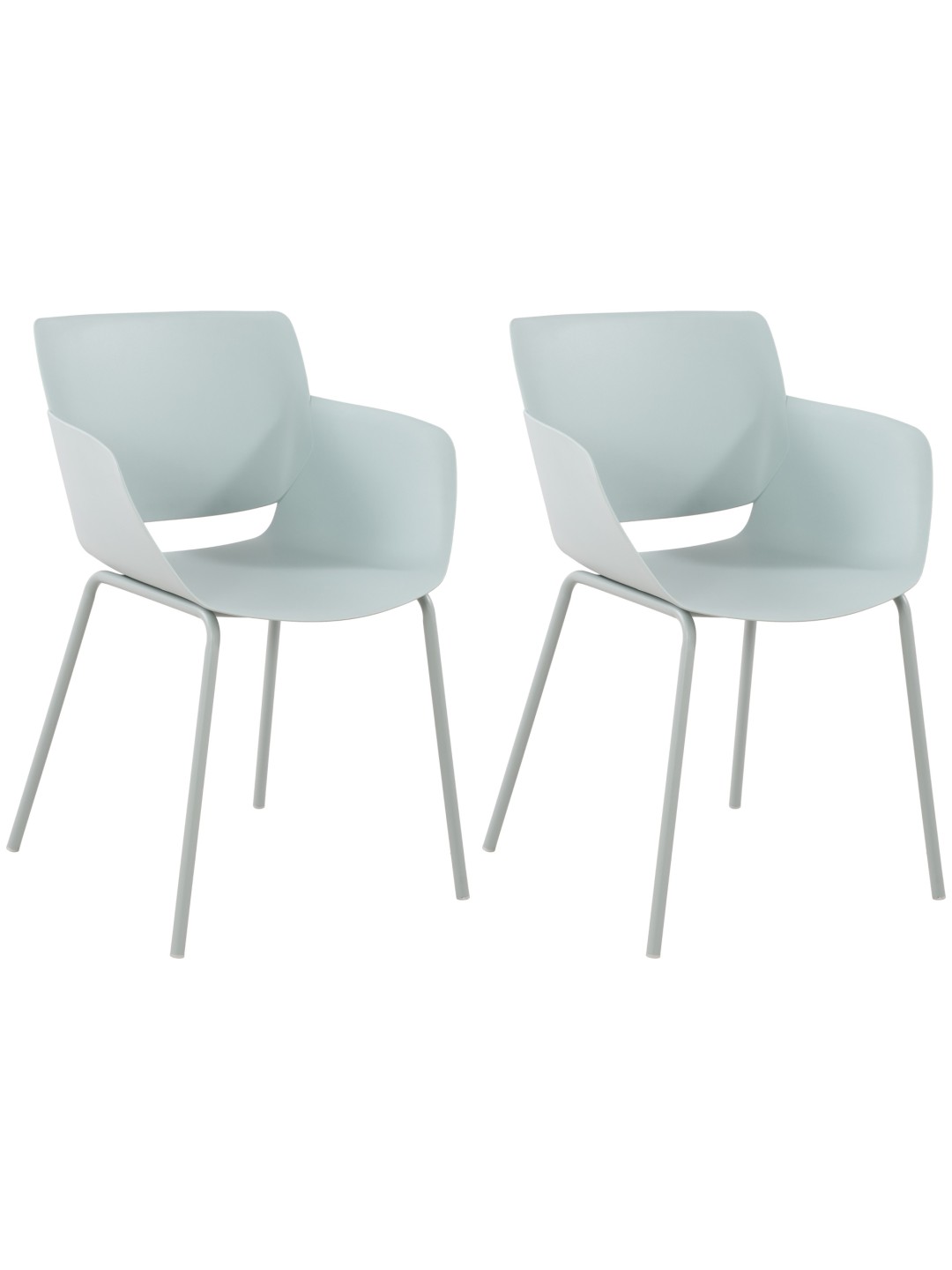 Set van 2 stoelen Alpena, turquoise