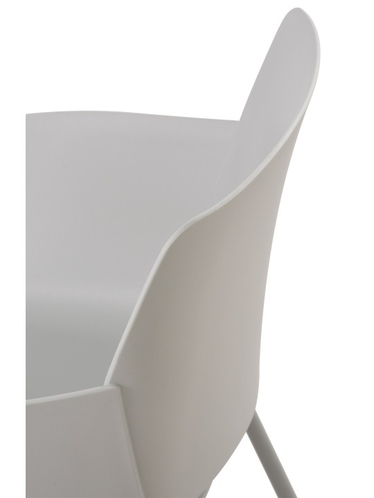 Set van 2 stoelen Alpena, lichtgrijs