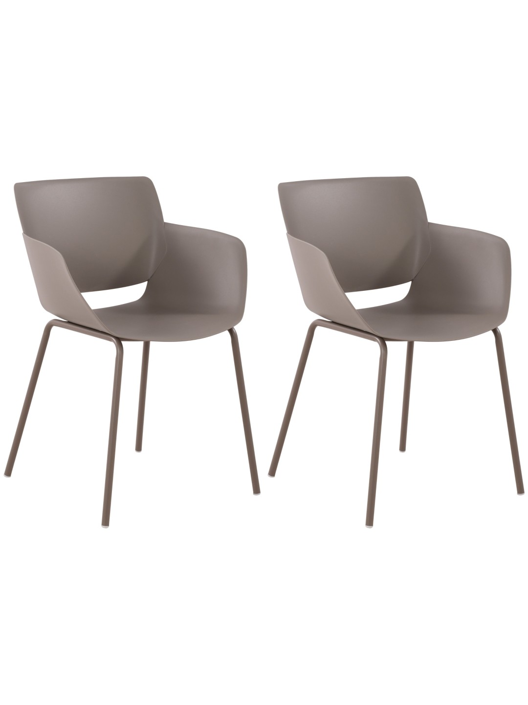 Set van 2 stoelen Alpena, taupe