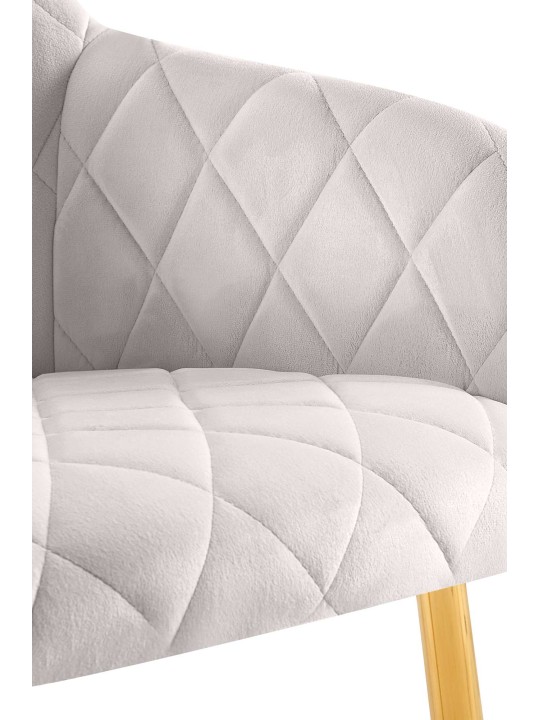 Set van 2 eetkamerstoelen Monett fluweel G, grijs