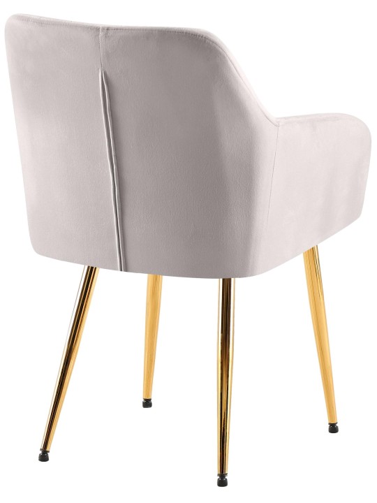 Set van 2 eetkamerstoelen Monett fluweel G, grijs