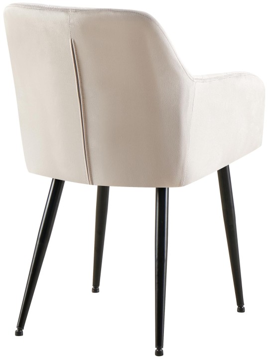 Set van 2 eetkamerstoelen Monett fluweel B, grijs