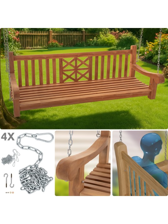 Schommelbank Farm 180 cm, teak