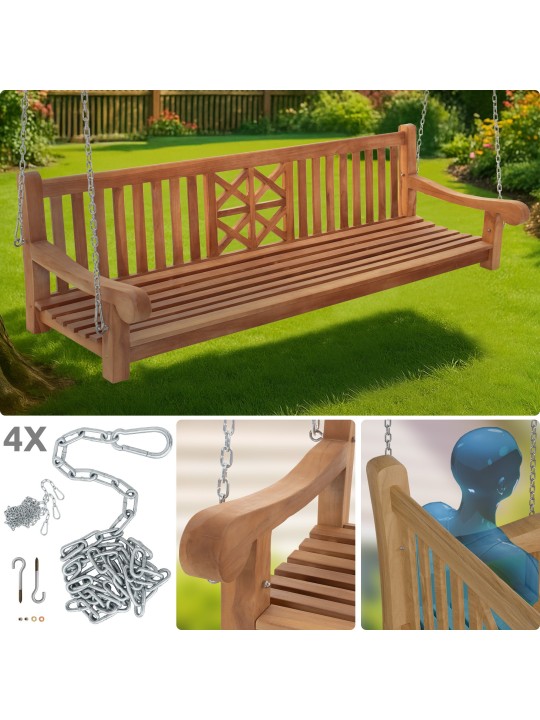 Schommelbank Farm 220 cm, teak