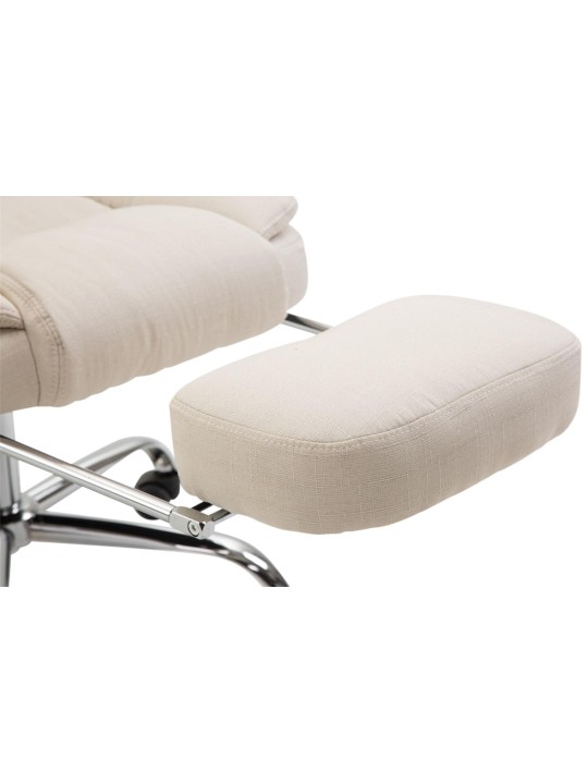 Bureaustoel Castle stof, crème