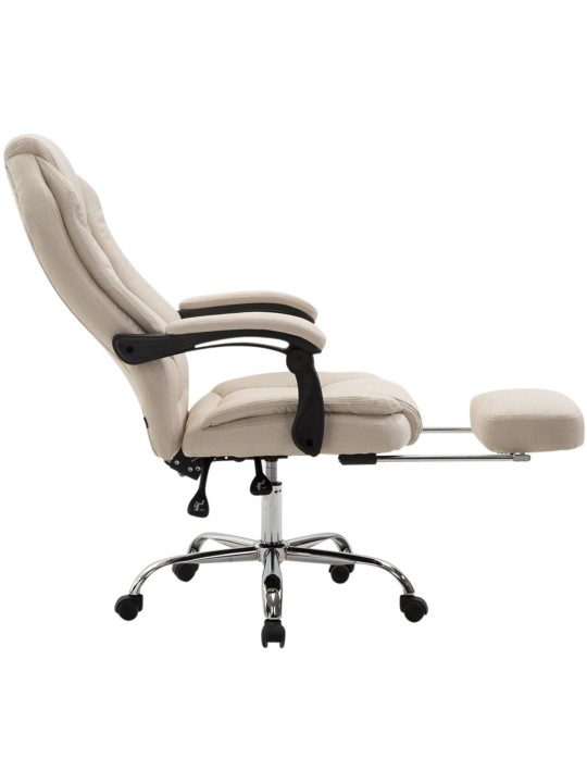 Bureaustoel Castle stof, crème