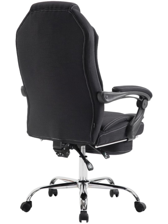 Bureaustoel Castle stof, zwart