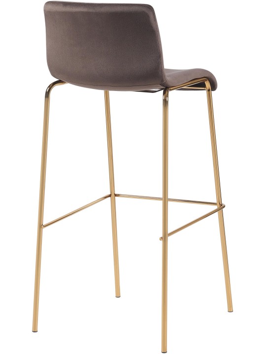 Barkruk Hoover Fluweel 1,20 meter Goud, bruin