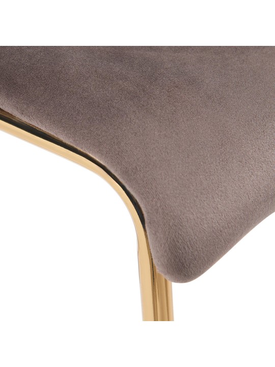 Barkruk Hoover Fluweel 1,20 meter Goud, bruin