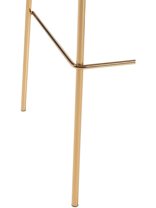 Barkruk Hoover Fluweel 1,20 meter Goud, bruin