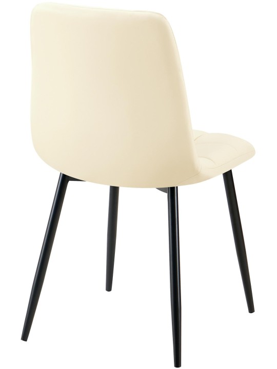 Eetkamerstoel Antibes kunstleer, crème