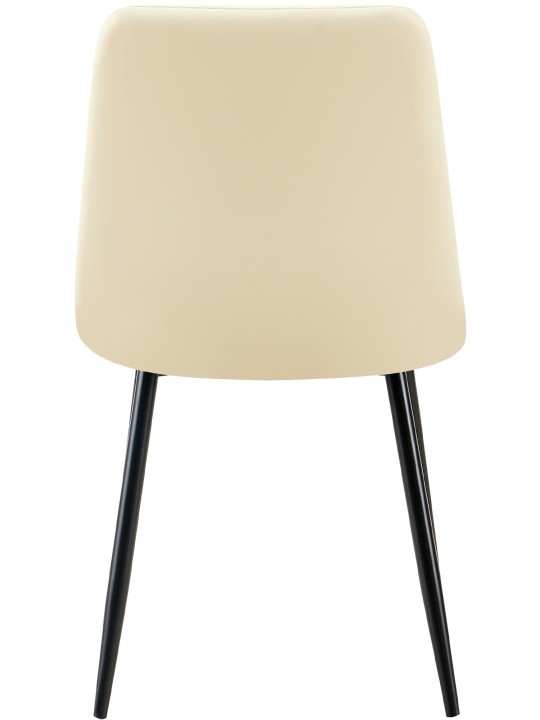 Eetkamerstoel Antibes kunstleer, crème