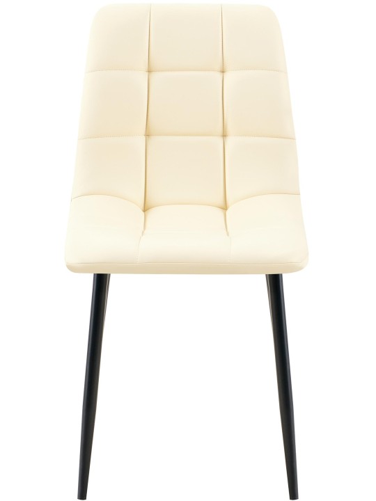 Eetkamerstoel Antibes kunstleer, crème