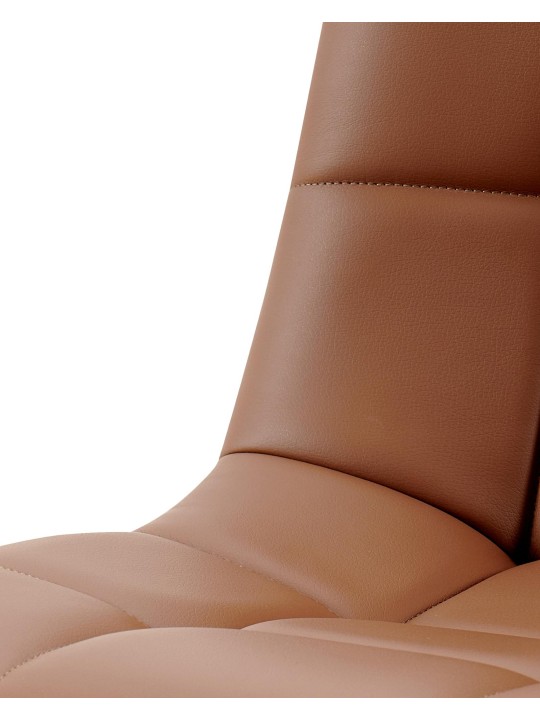 Eetkamerstoel Antibes kunstleer, donkerbruin