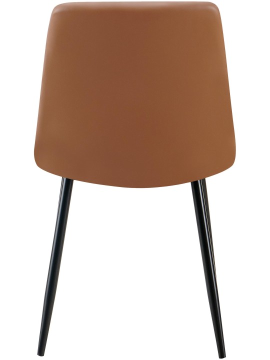 Eetkamerstoel Antibes kunstleer, donkerbruin