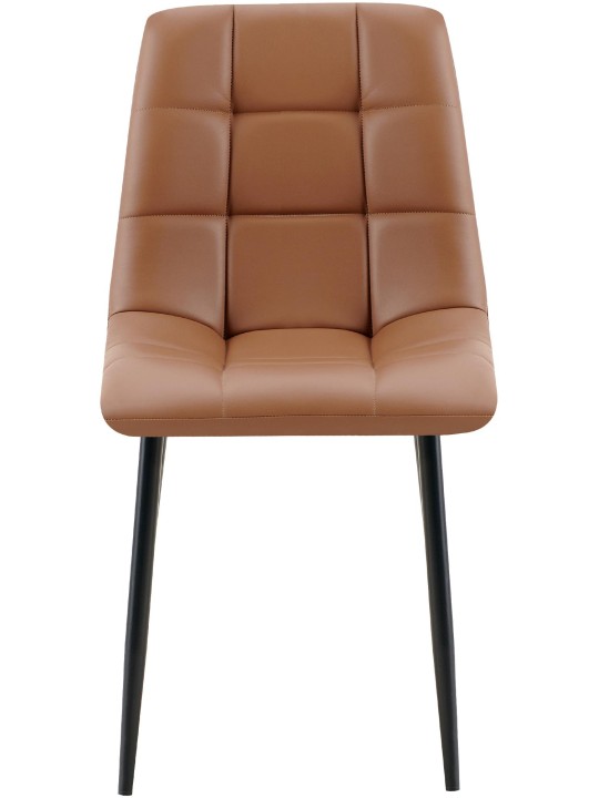 Eetkamerstoel Antibes kunstleer, donkerbruin