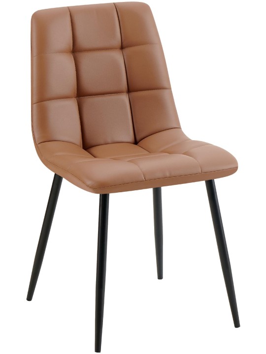 Eetkamerstoel Antibes kunstleer, donkerbruin