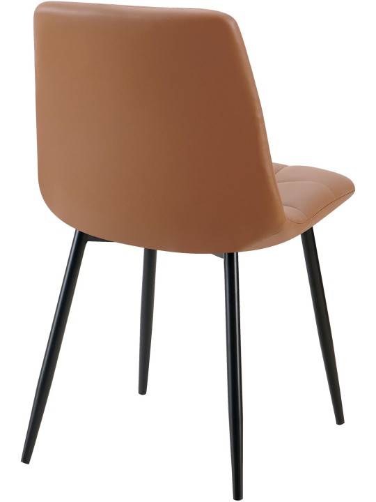 Eetkamerstoel Antibes kunstleer, donkerbruin