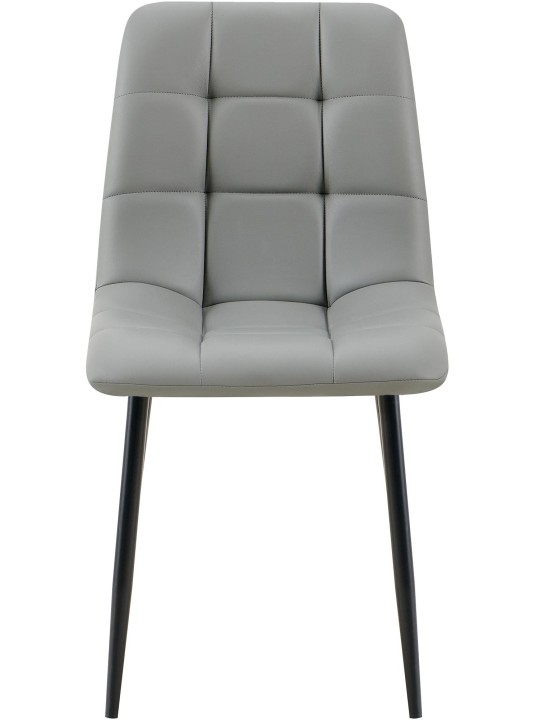 Eetkamerstoel Antibes kunstleer, lichtgrijs