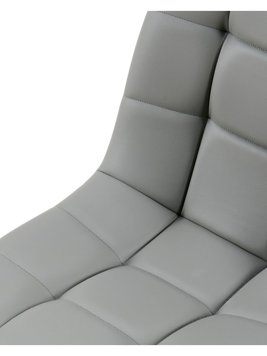 Eetkamerstoel Antibes kunstleer, lichtgrijs