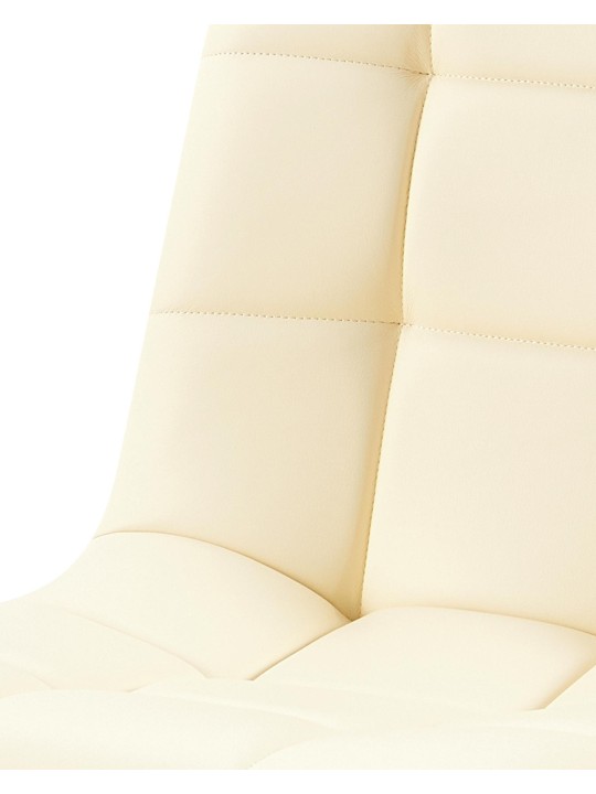 Eetkamerstoel Antibes kunstleer, crème