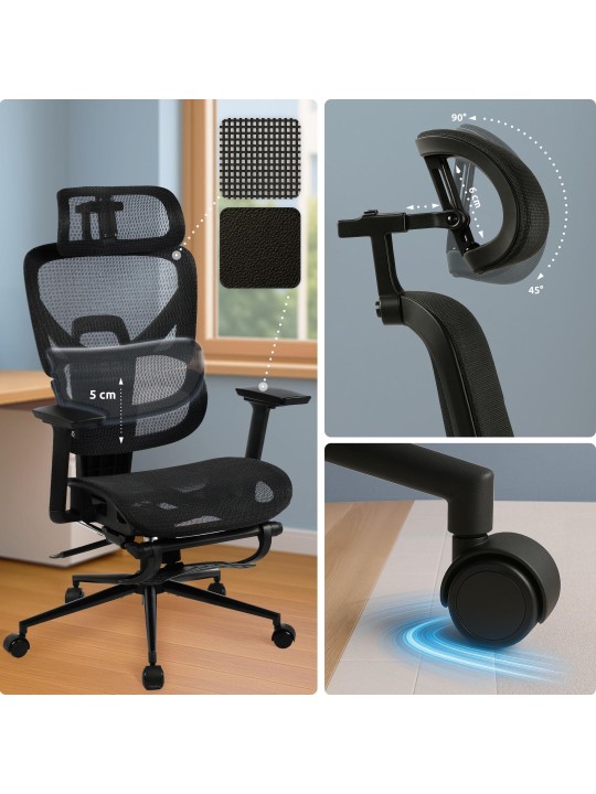 Bureaustoel Beresford, zwart