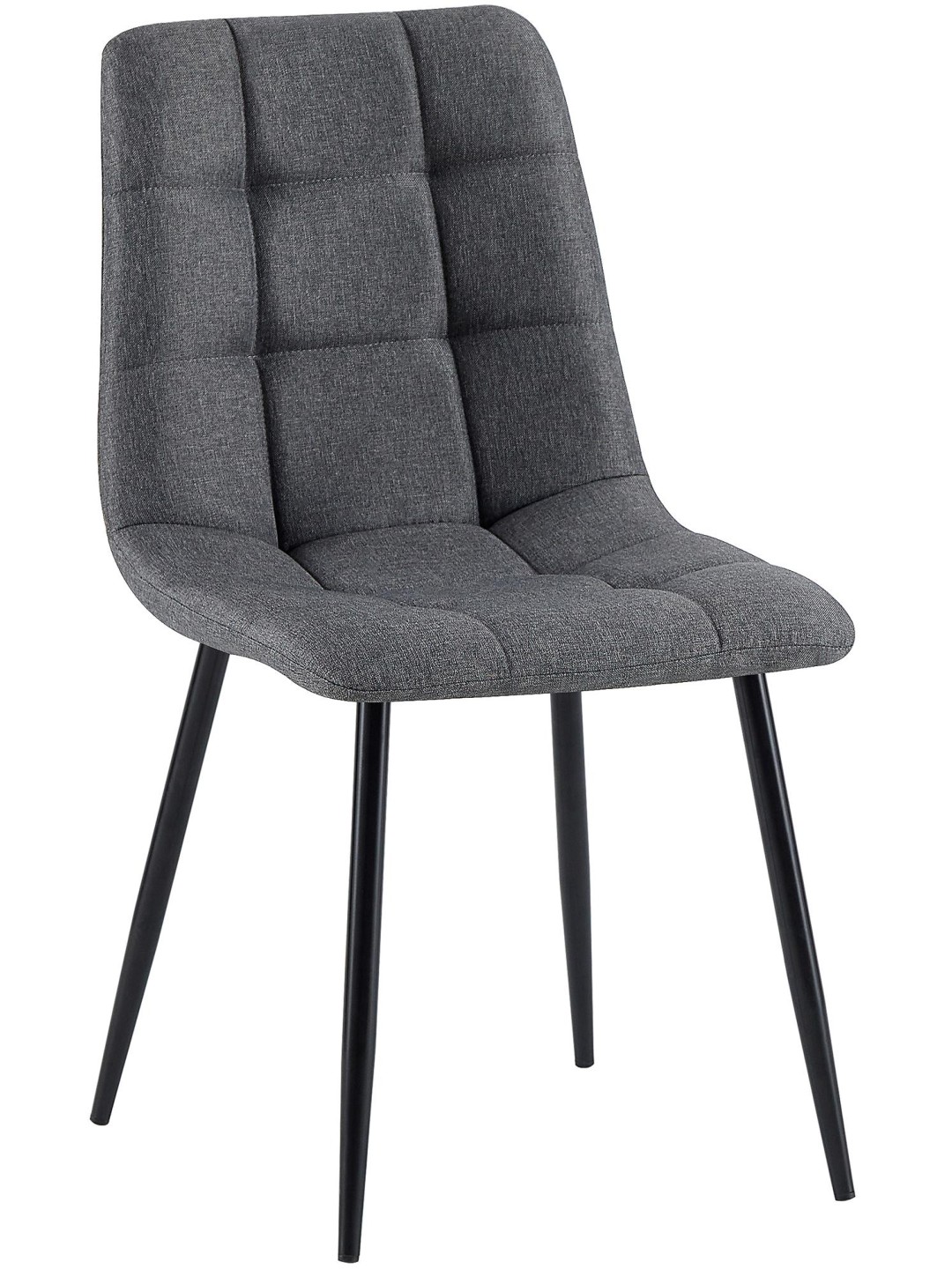 Eetkamerstoel Antibes stof, donkergrijs