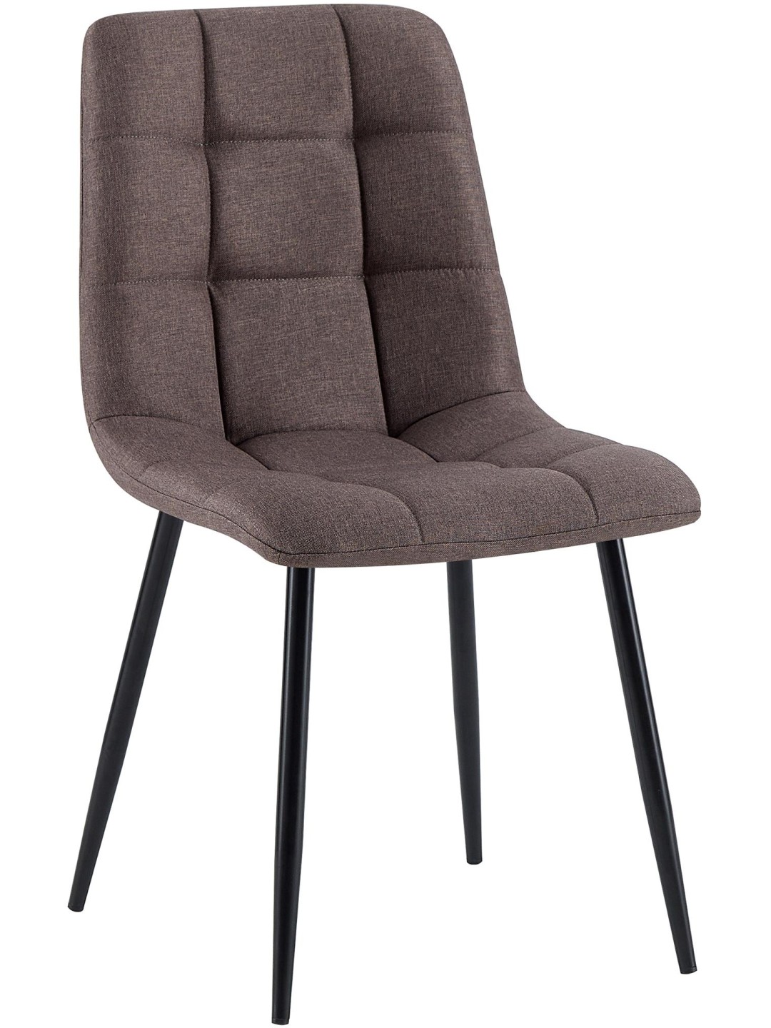 Eetkamerstoel Antibes stof, bruin