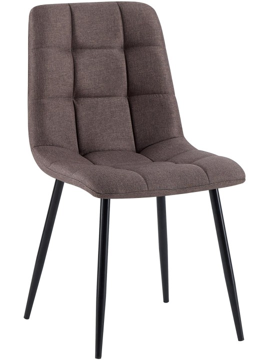 Eetkamerstoel Antibes stof, bruin