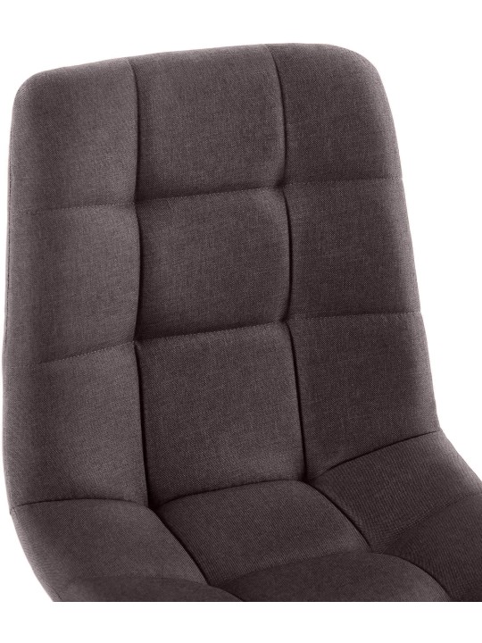 Eetkamerstoel Antibes stof, bruin