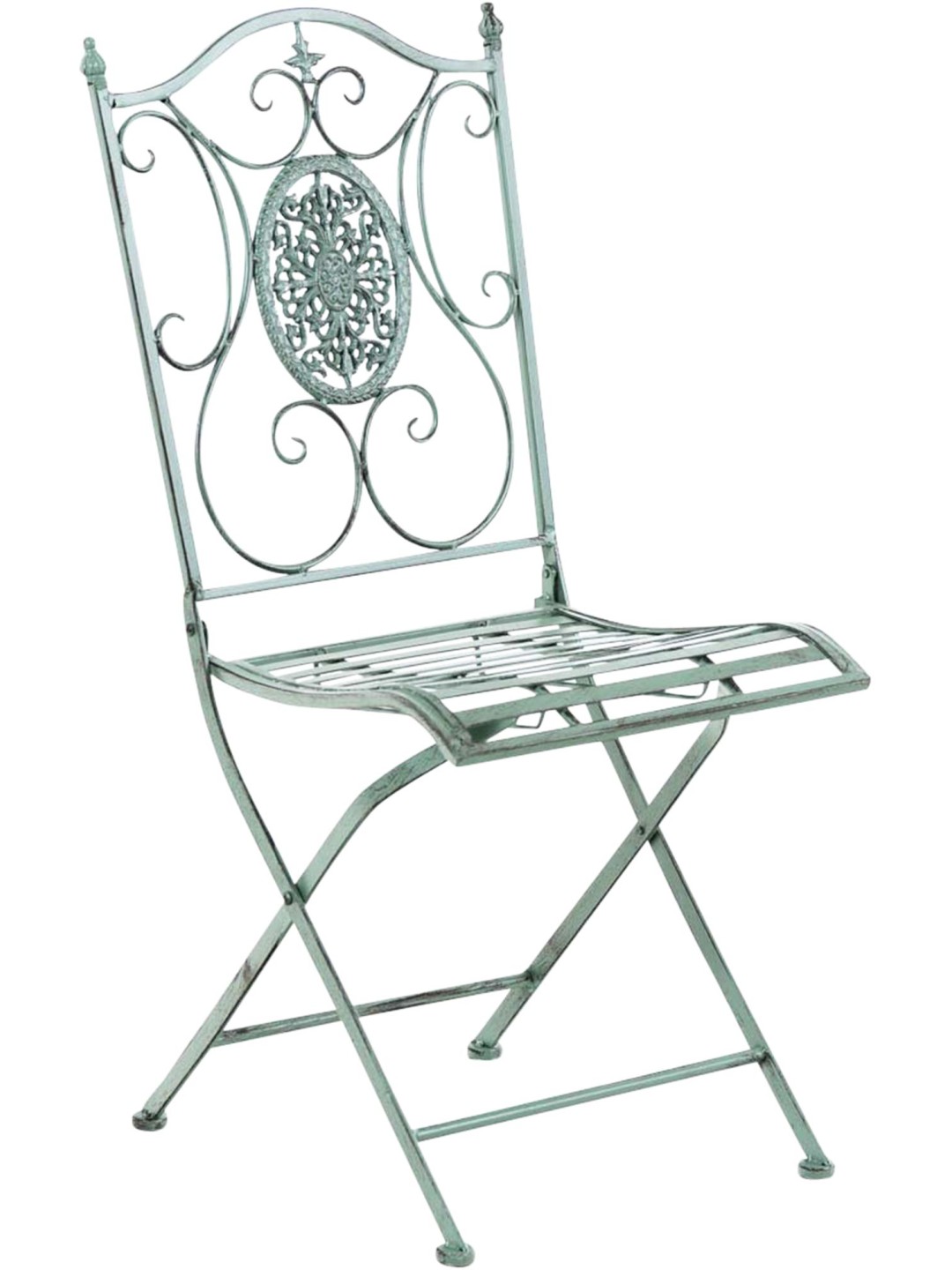 Stoel Sibell, antiek groen