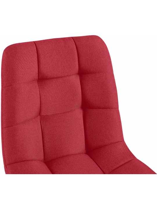 Eetkamerstoel Antibes stof, rood